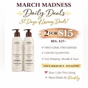 (2 PACK)🍃ROSEMARY MINT SHAMPOO 354ml/
12 fl.oz